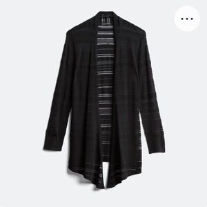 41 Hawthorn Etelan Variegated Pointelle Stitch Open cardigan